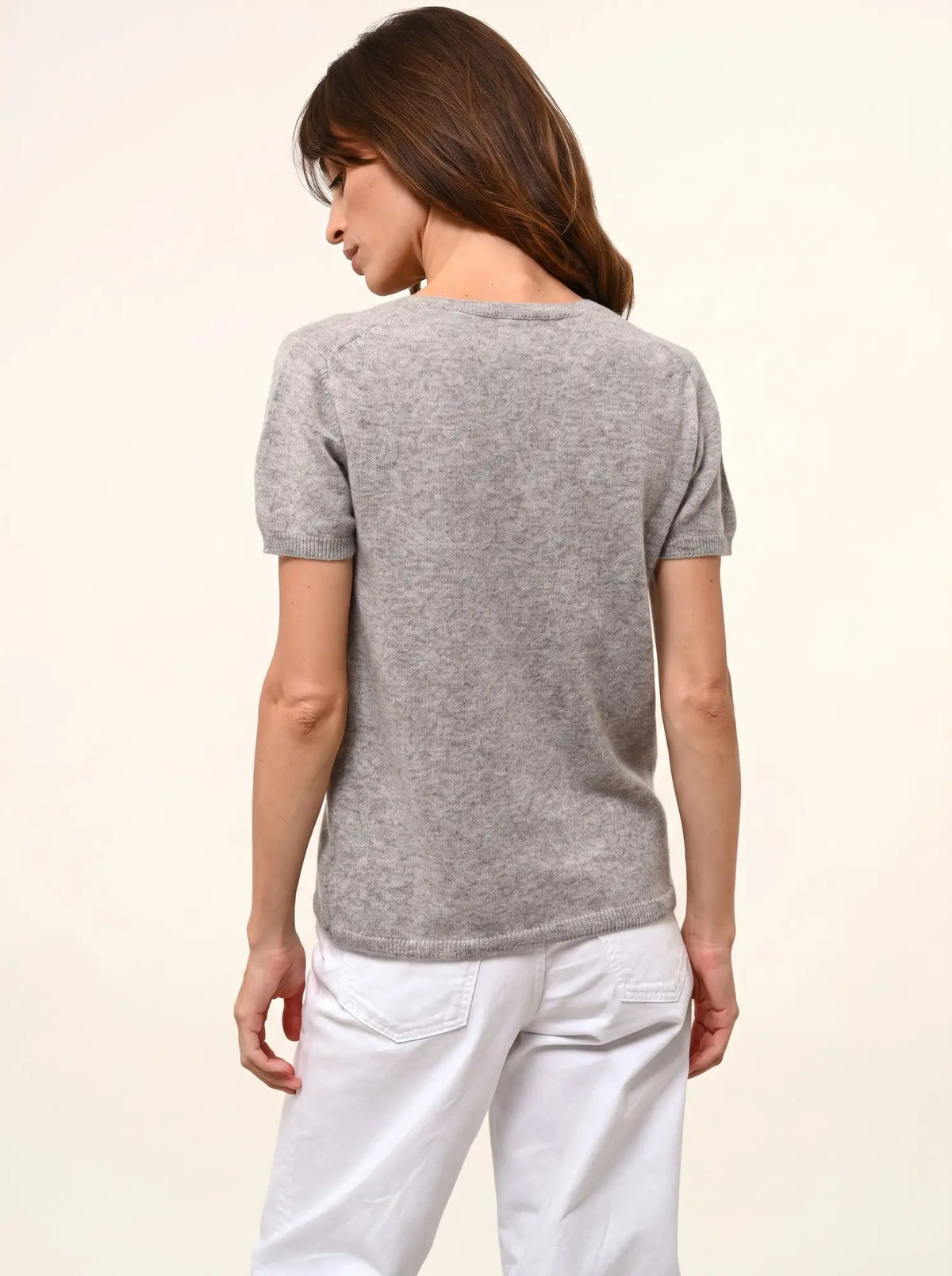 GLAMIS T-Shirt V-Neck Heather Cloud