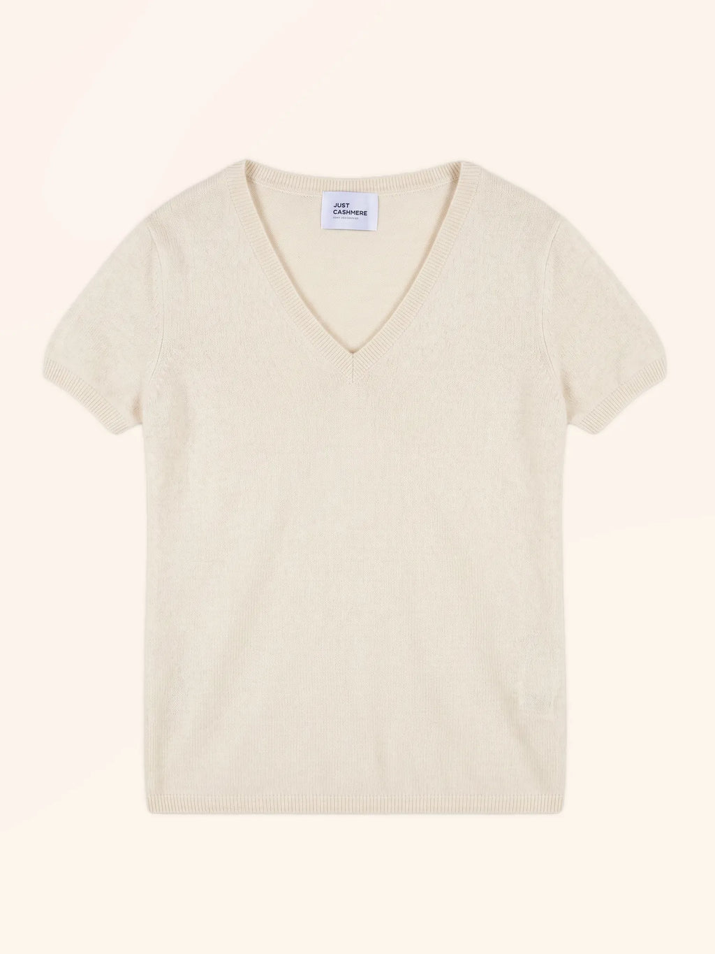 GLAMIS T-Shirt V-Ausschnitt Elfenbein