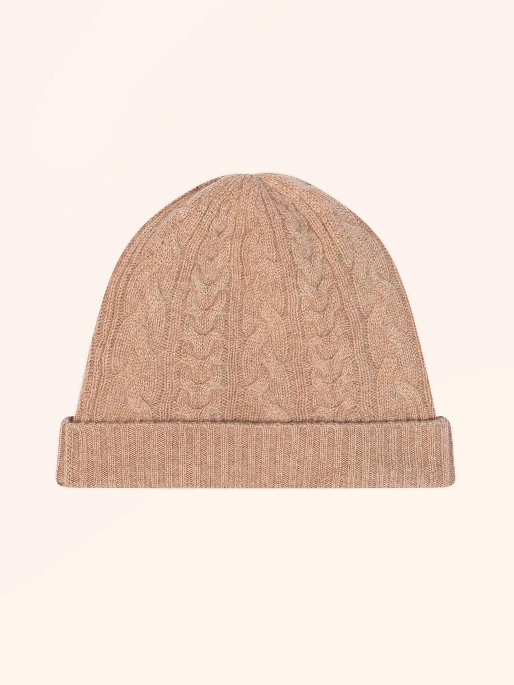 CLEO bonnet 4 fils camel chiné