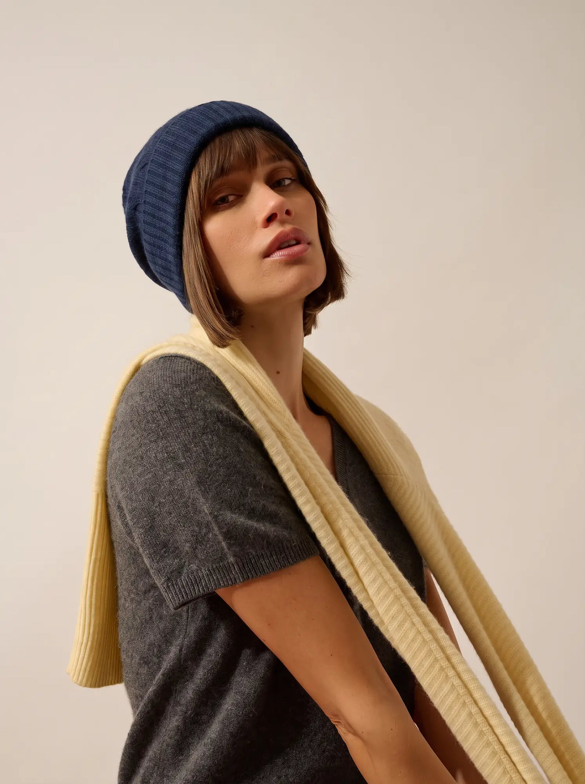 CLEO Bonnet 4 Fils Océan Chiné