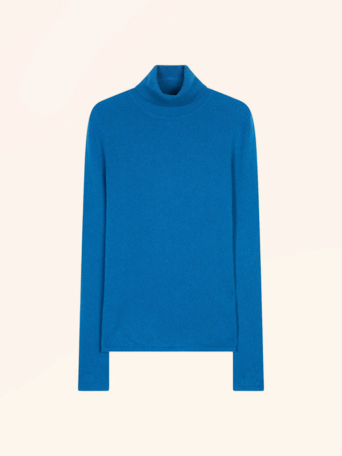 AVA Pull Col Roulé Azur