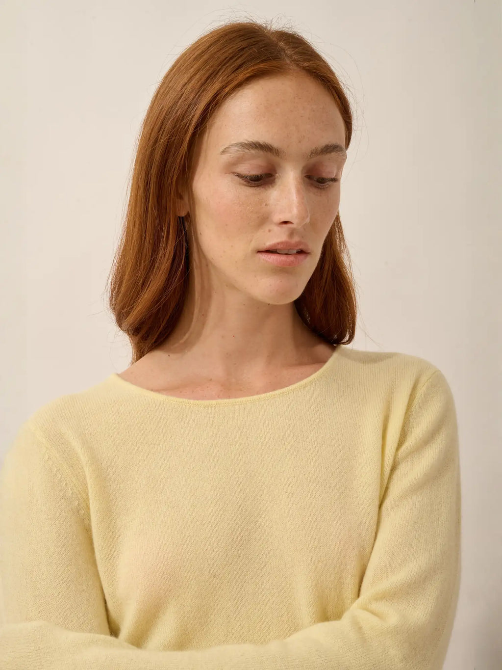 VIVIAN Pull Col Rond Limonade