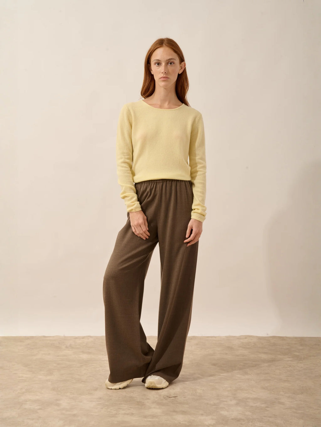 VIVIAN Pull Col Rond Limonade
