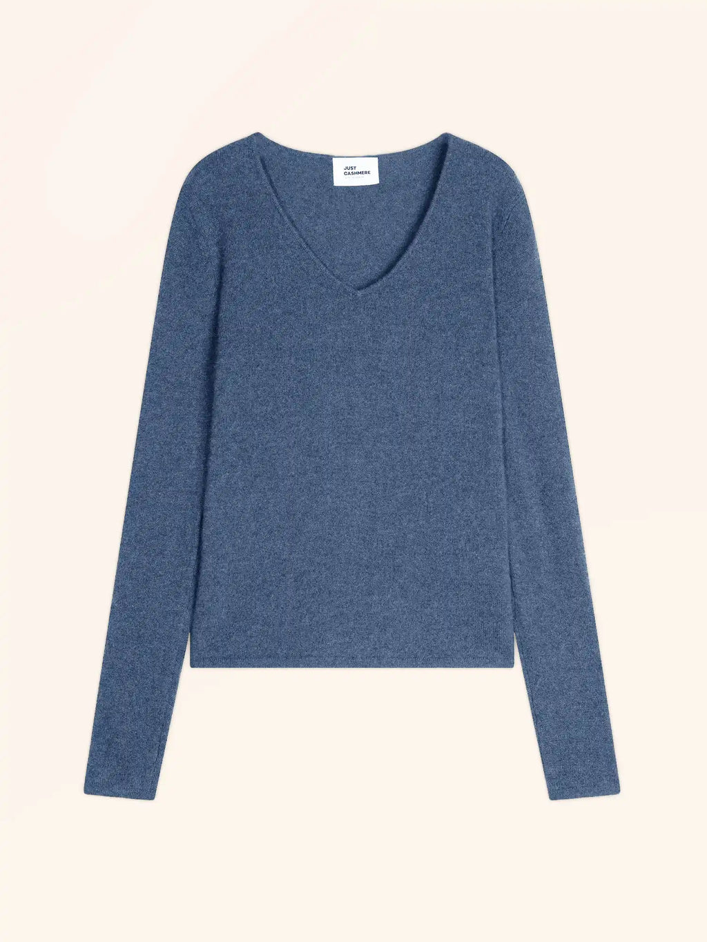 JOAN Pull Col V Bleu Denim