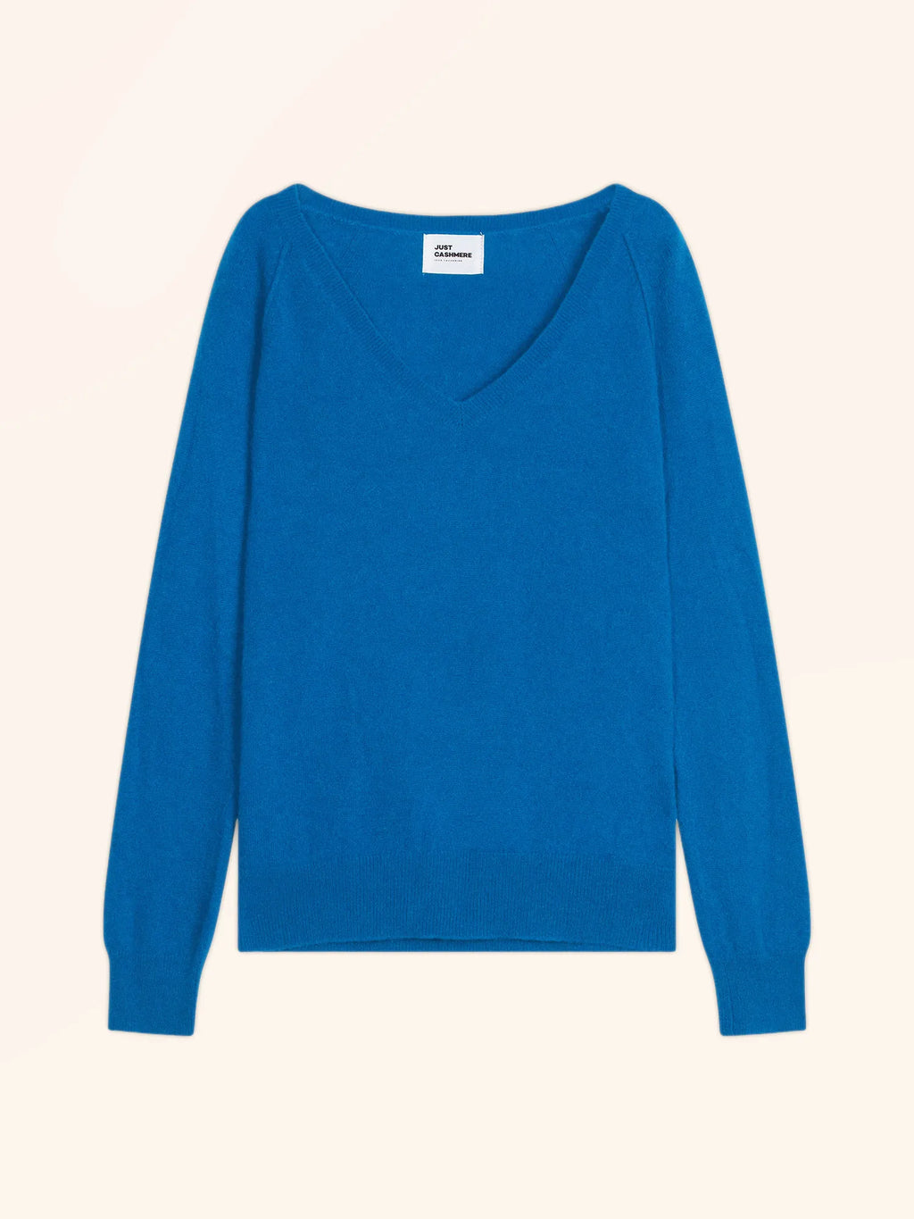 PHOEBE Pullover V-Ausschnitt Azurblau