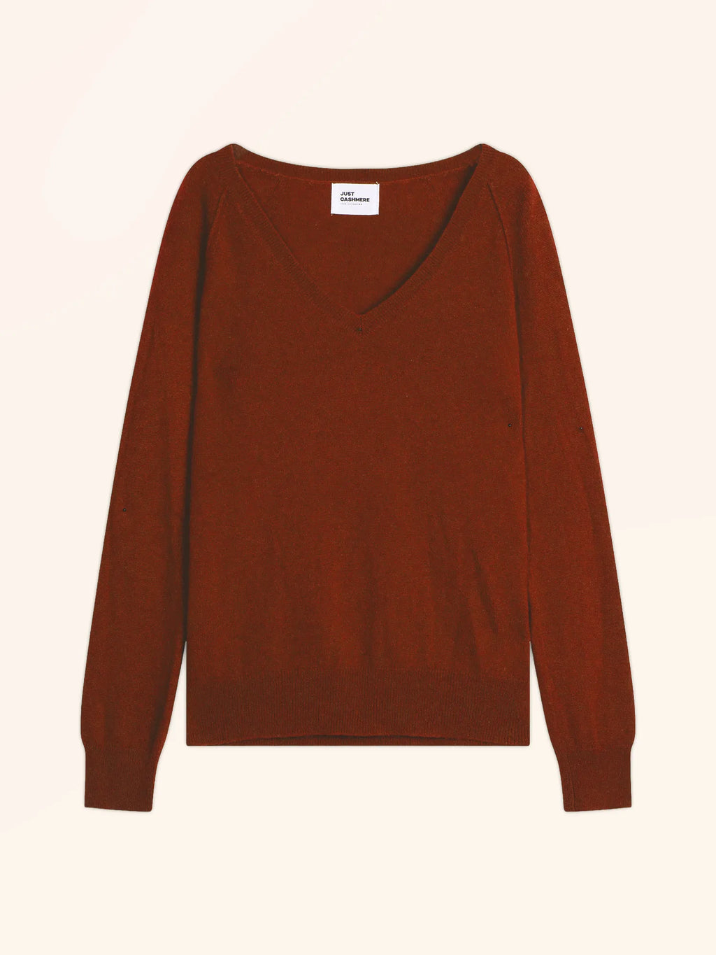 PHOEBE Pullover V-Ausschnitt Eichhörnchenbraun