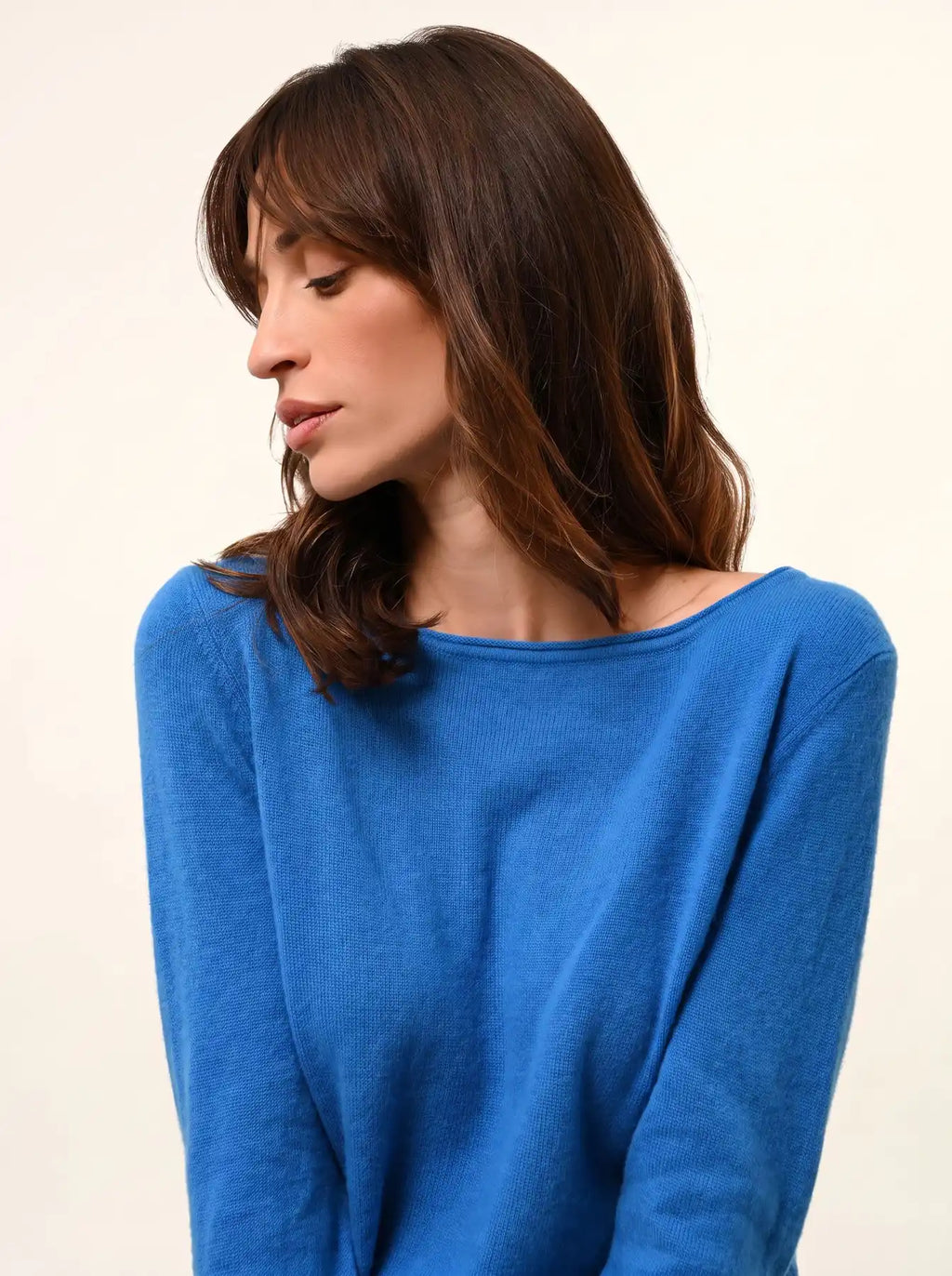 GRACE Pull Col Bateau Azur