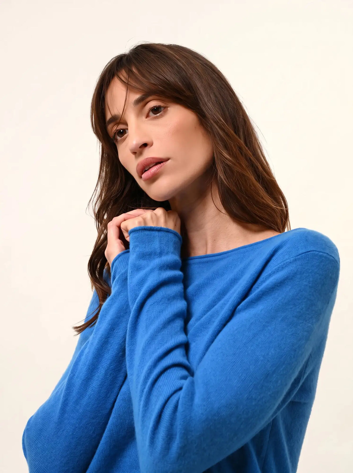 GRACE Pull Col Bateau Azur