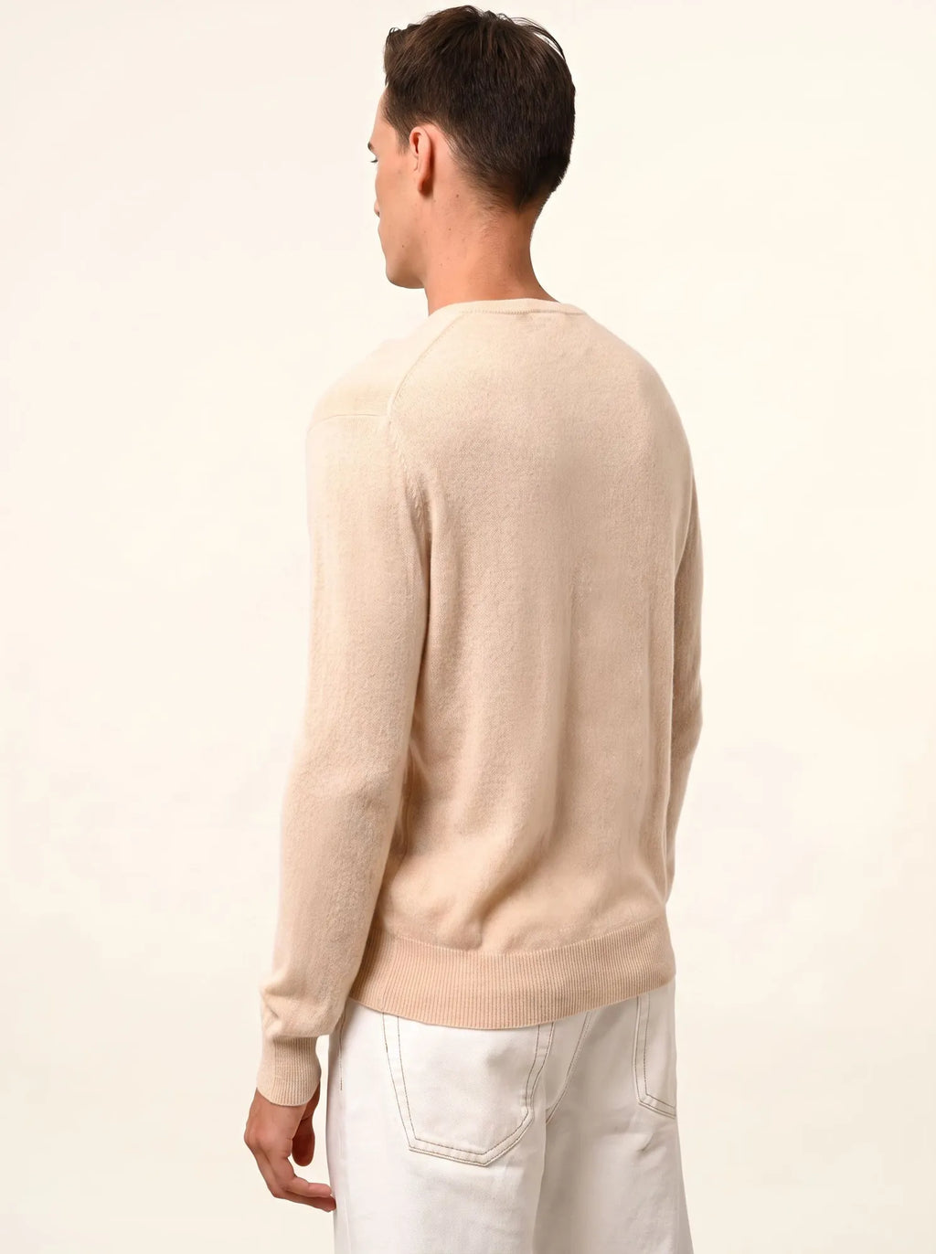 HOWARD Pull Col Rond Sable