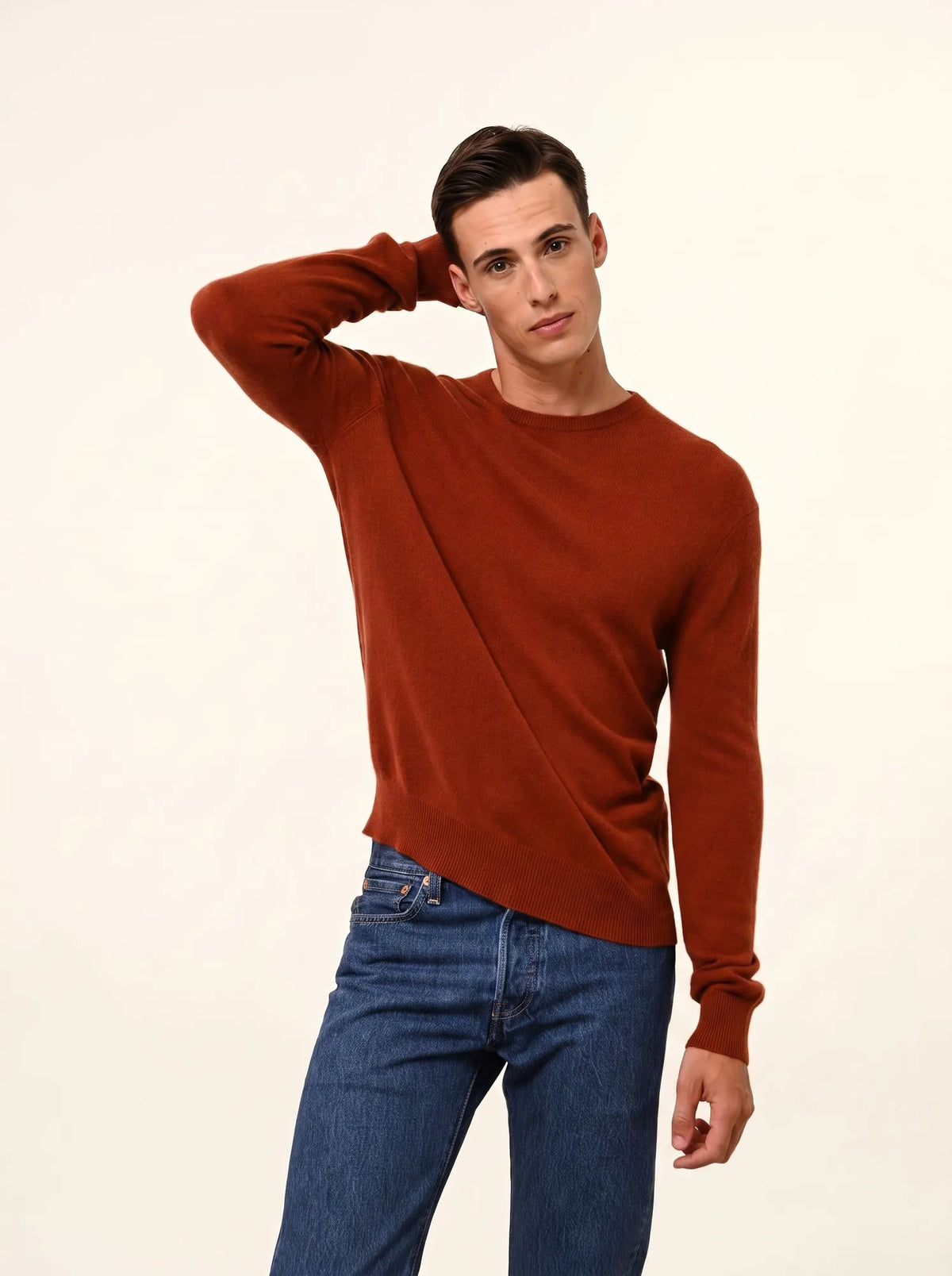 HOWARD Pull Col Rond Écureuil