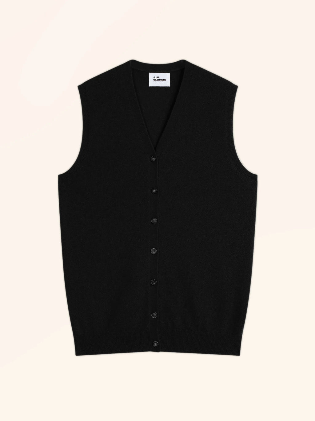 LANA Cardigan Col V sans Manches Noir