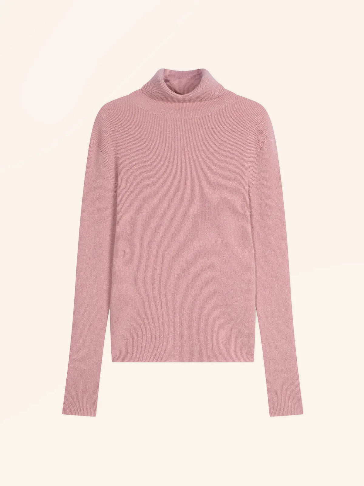 LANAIS Pull Col Roulé Bois de Rose