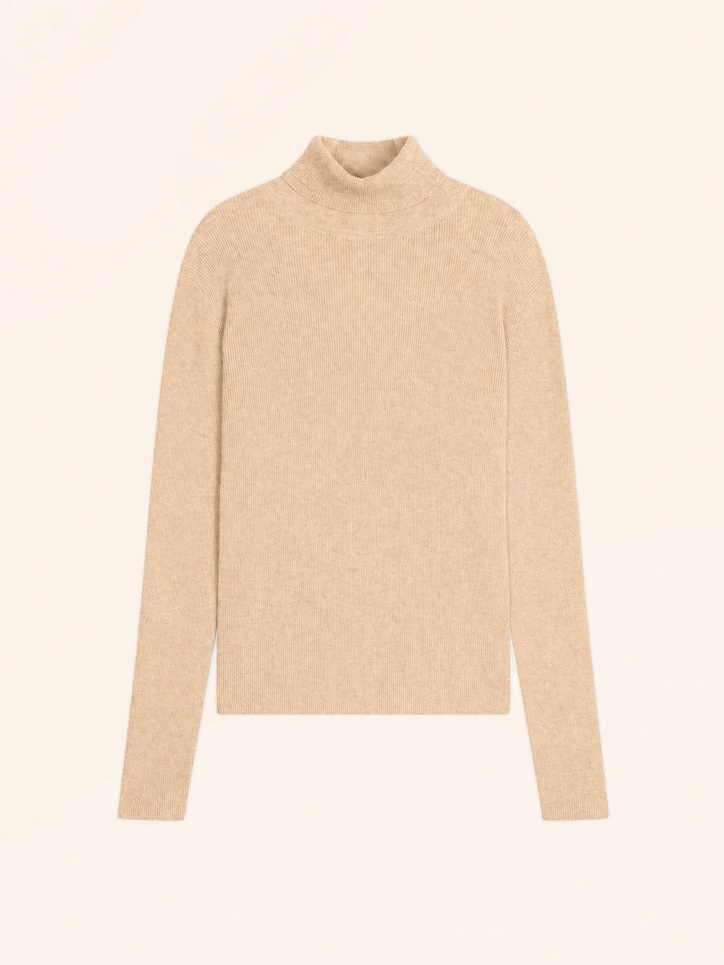 LANAIS Pullover Rollkragen Sand