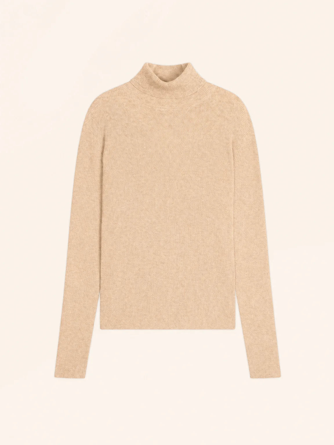 LANAIS Pullover Rollkragen Sand