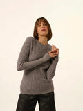 AVANA Sweater Crew Neck Heather Taupe