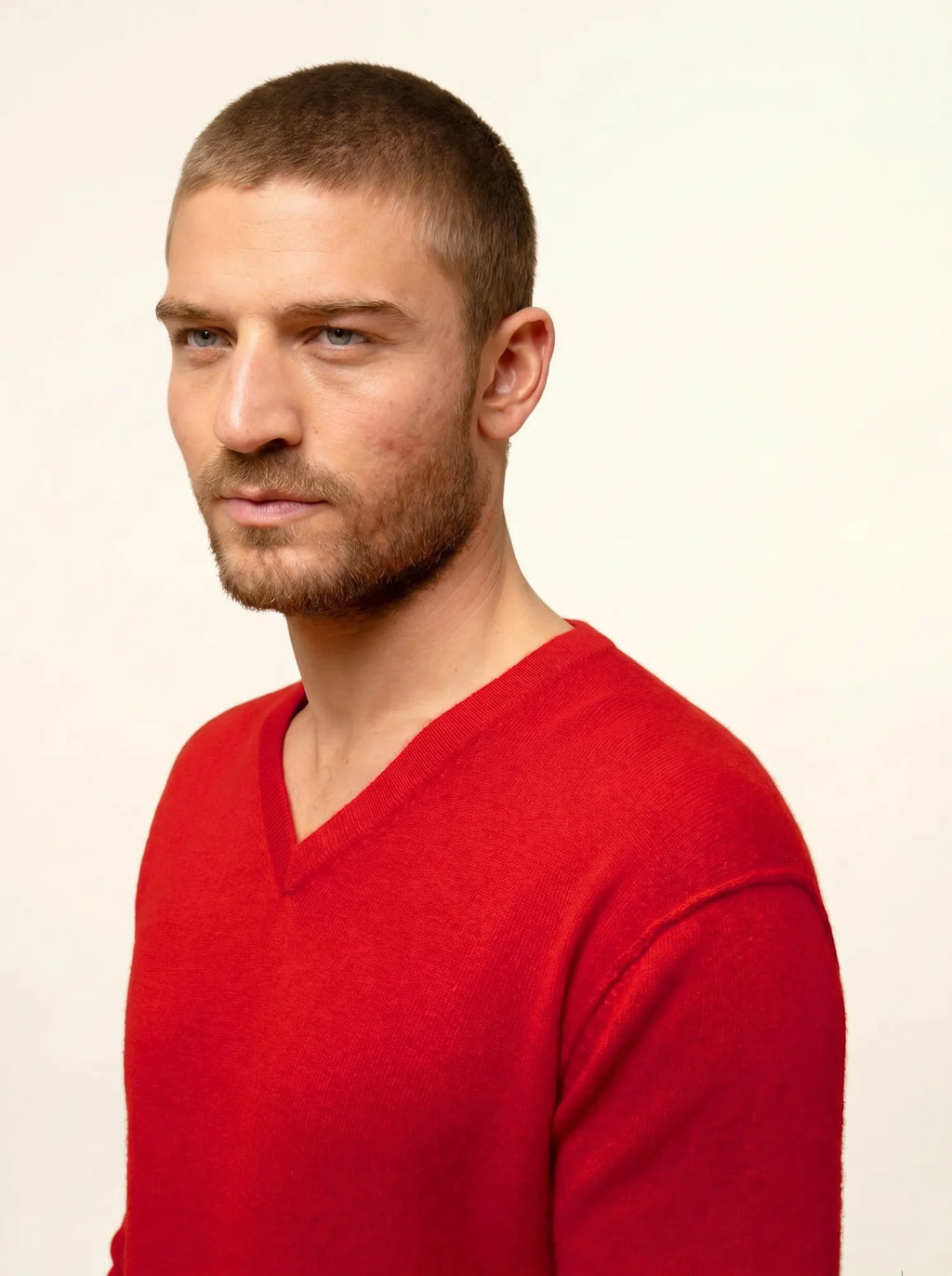 TOM Pullover V-Ausschnitt Rot