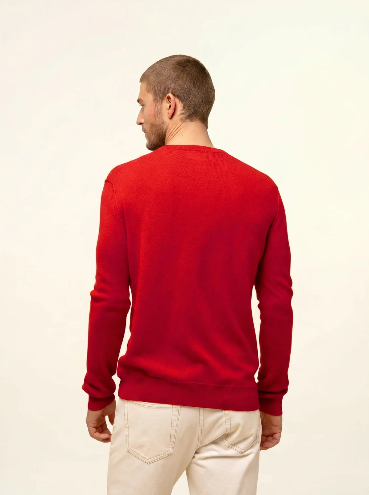 TOM Pullover V-Ausschnitt Rot