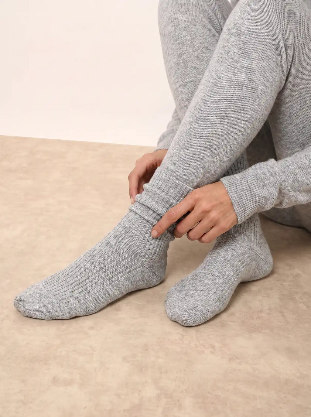 DAYAYA Chaussettes 4 Fils Nuage Chiné