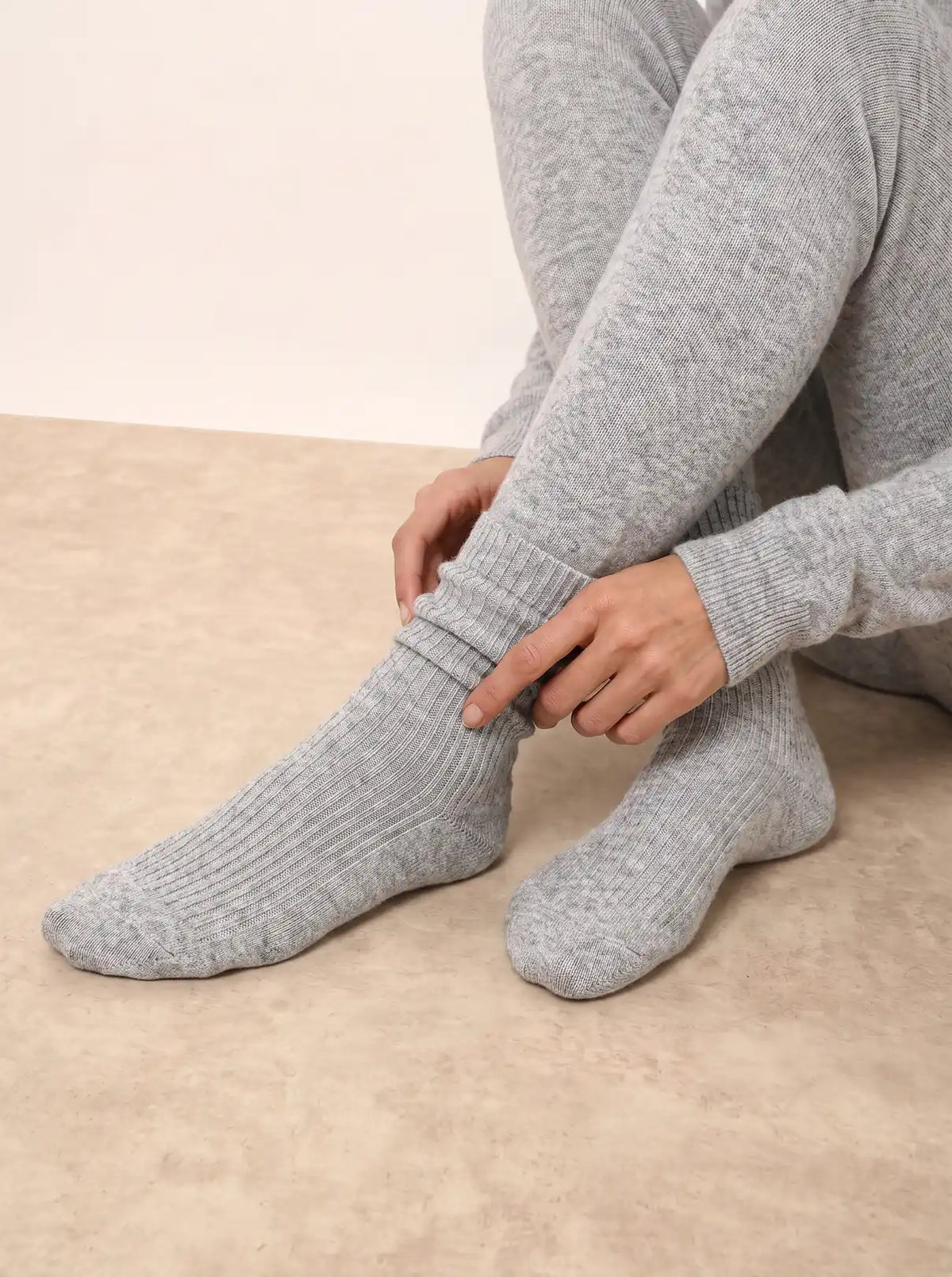 DAYAYA Chaussettes 4 Fils Nuage Chiné