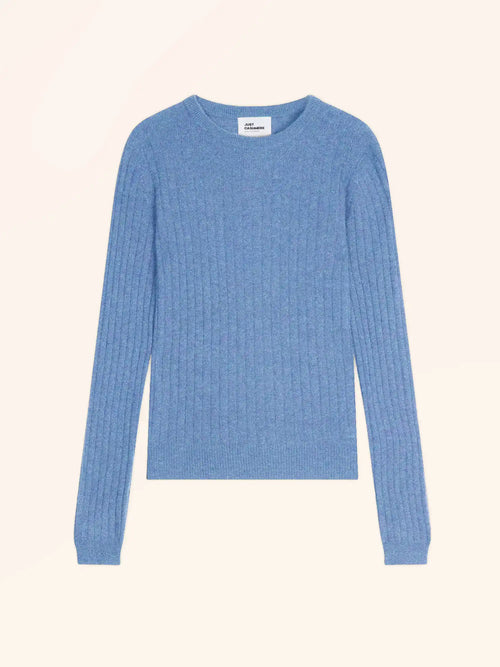 AVANA Pullover Rundhalsausschnitt Himmelblau