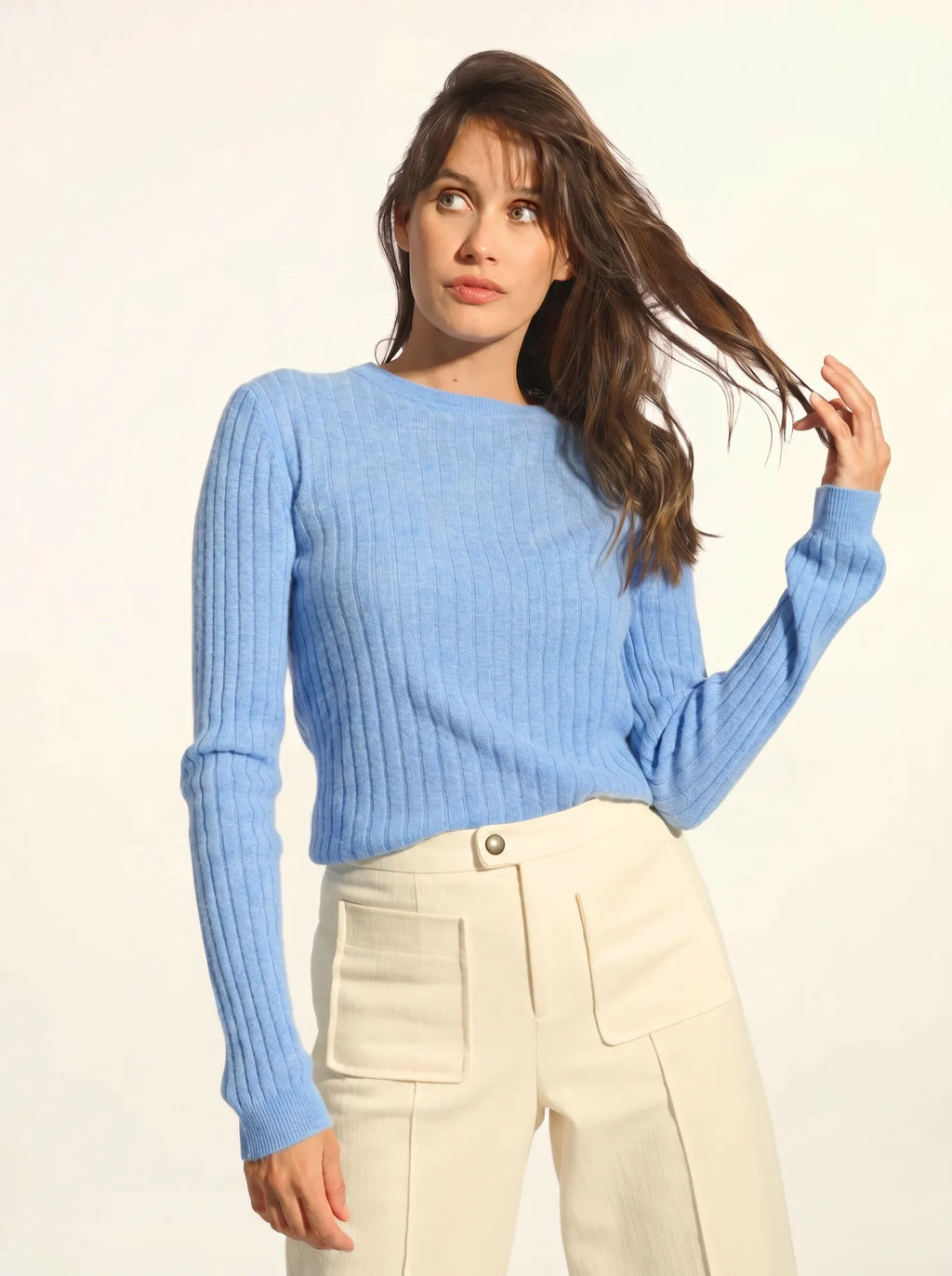 AVANA Sweater Crew Neck Sky