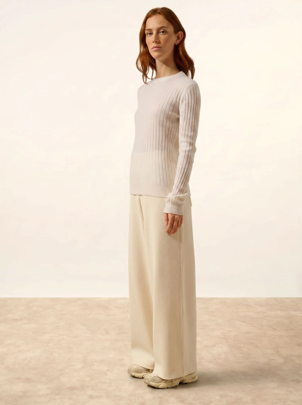 AVANA Pull Col Rond Neige
