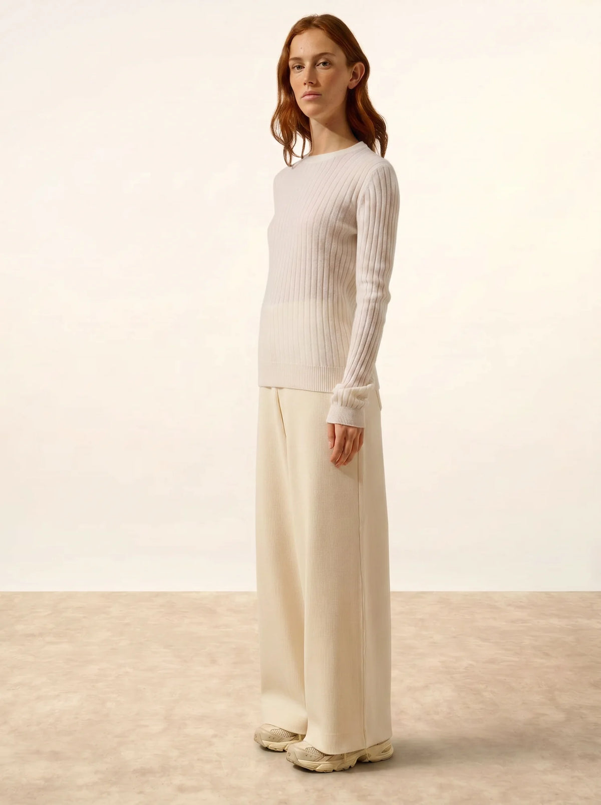 AVANA Pull Col Rond Neige