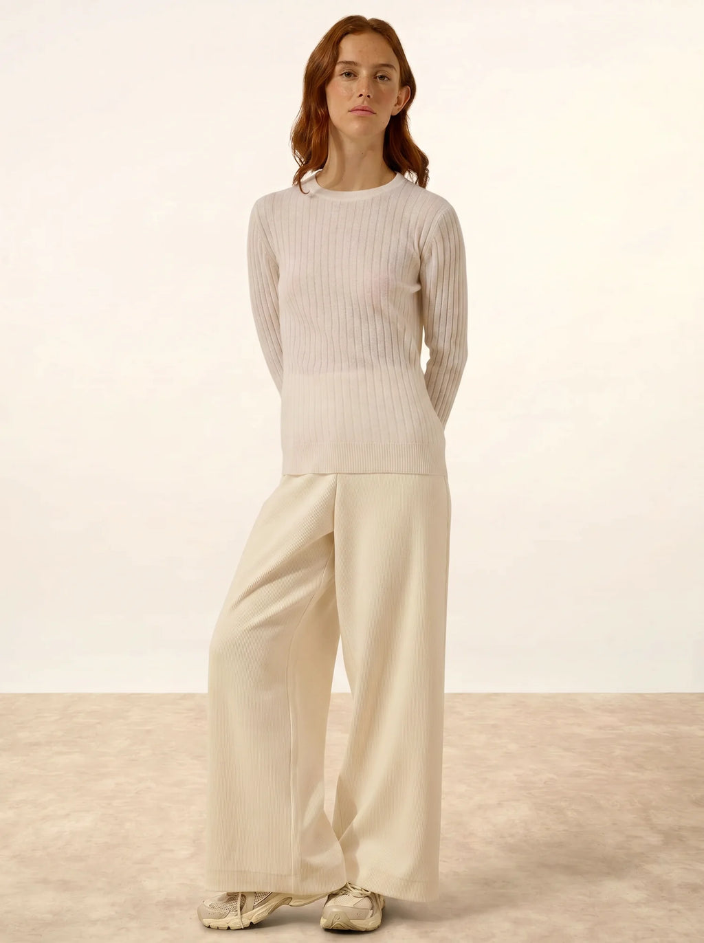 AVANA Pull Col Rond Neige