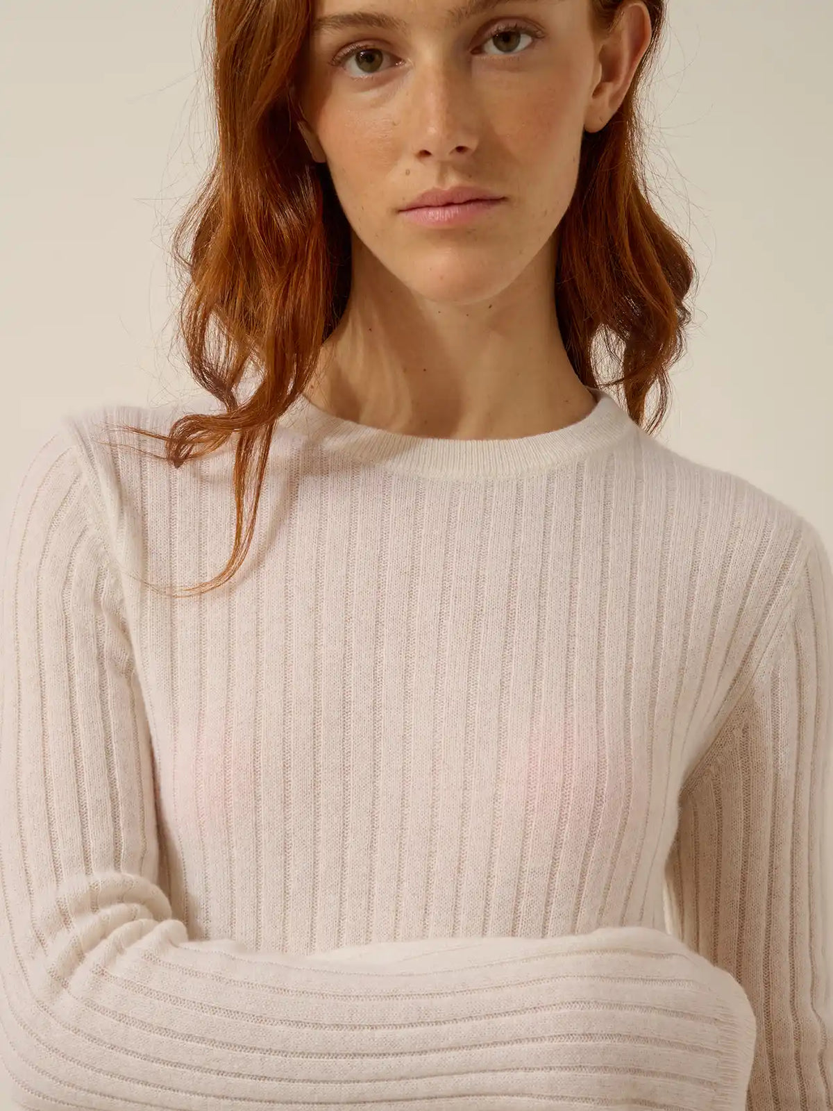 AVANA Pull Col Rond Neige