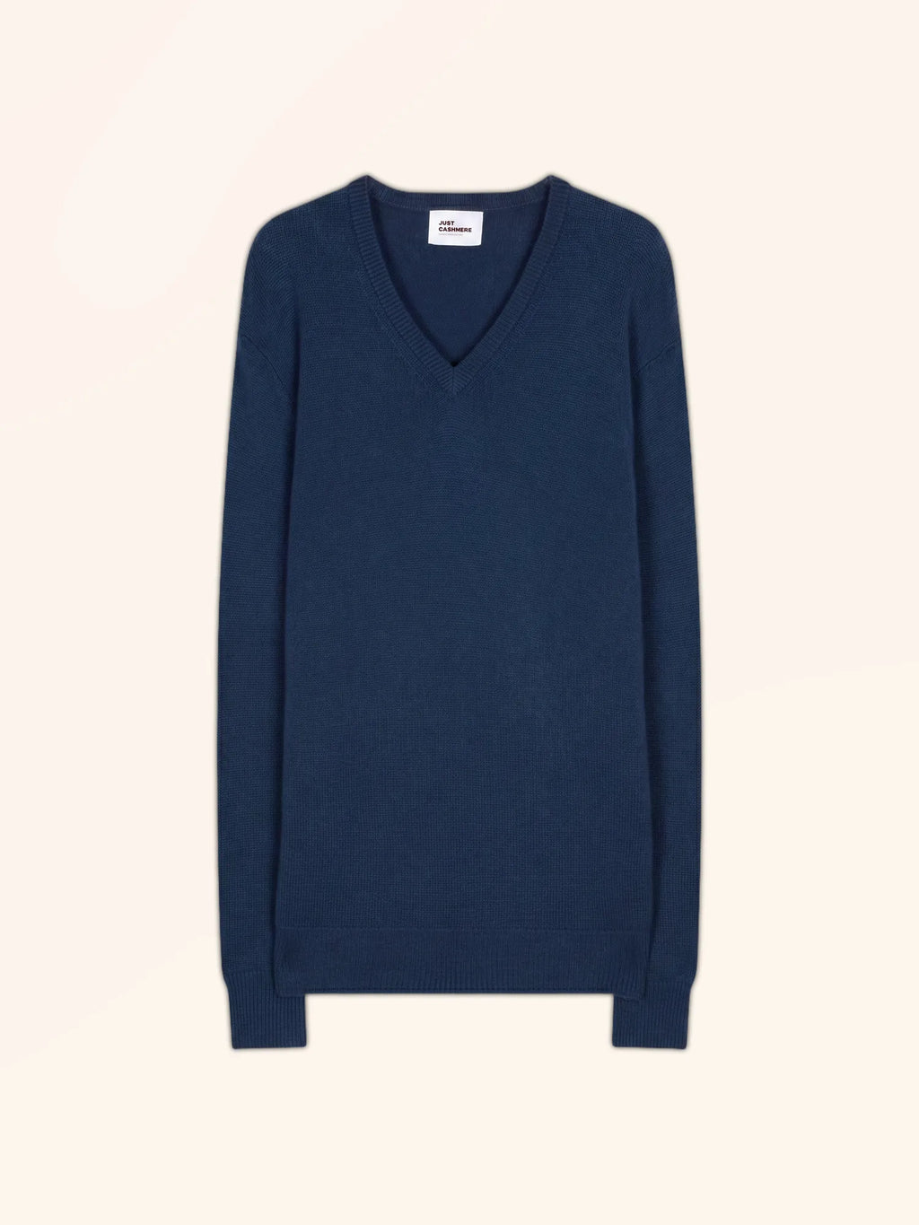 NATHAN Sweater V-Neck 4 Ply Heather Ocean