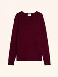 GABIN Pull Col Rond 4 Fils Bordeaux