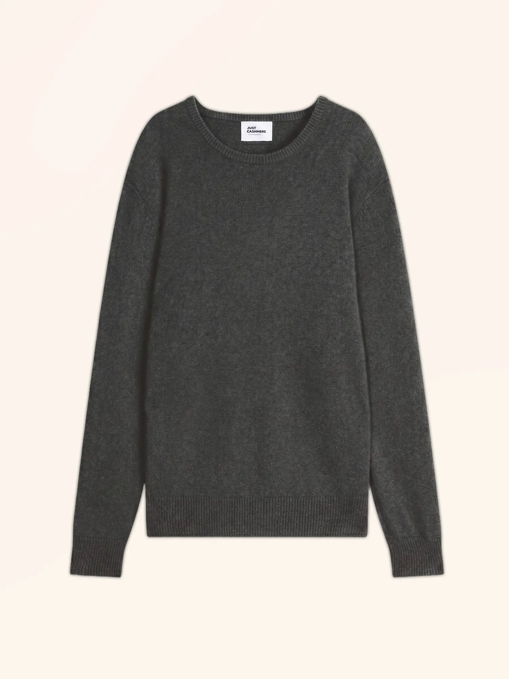 GABIN Pull Col Rond 4 Fils Anthracite Chiné