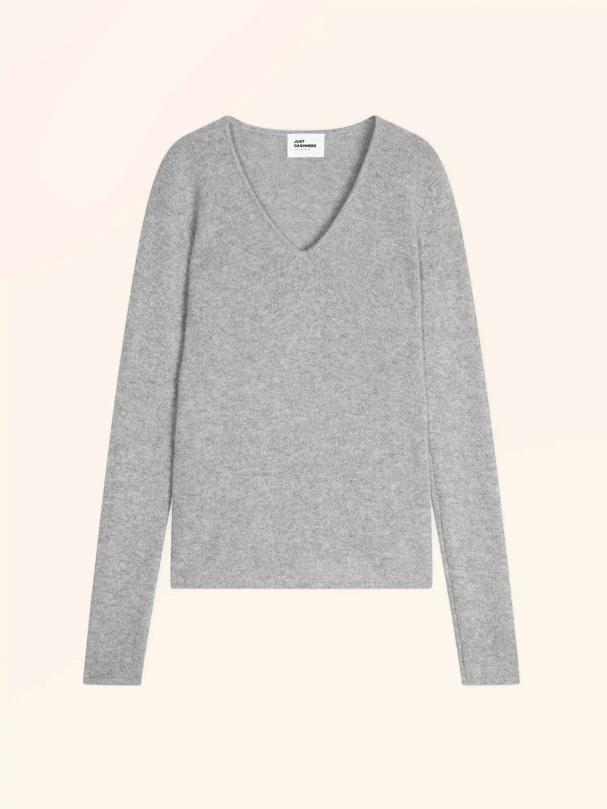 ABBY Pull Col V 4 Fils Nuage Chiné