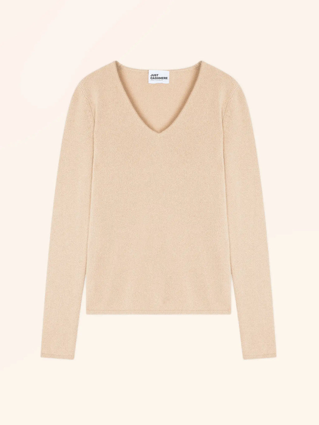 ABBY Pull Col V 4 Fils Sable