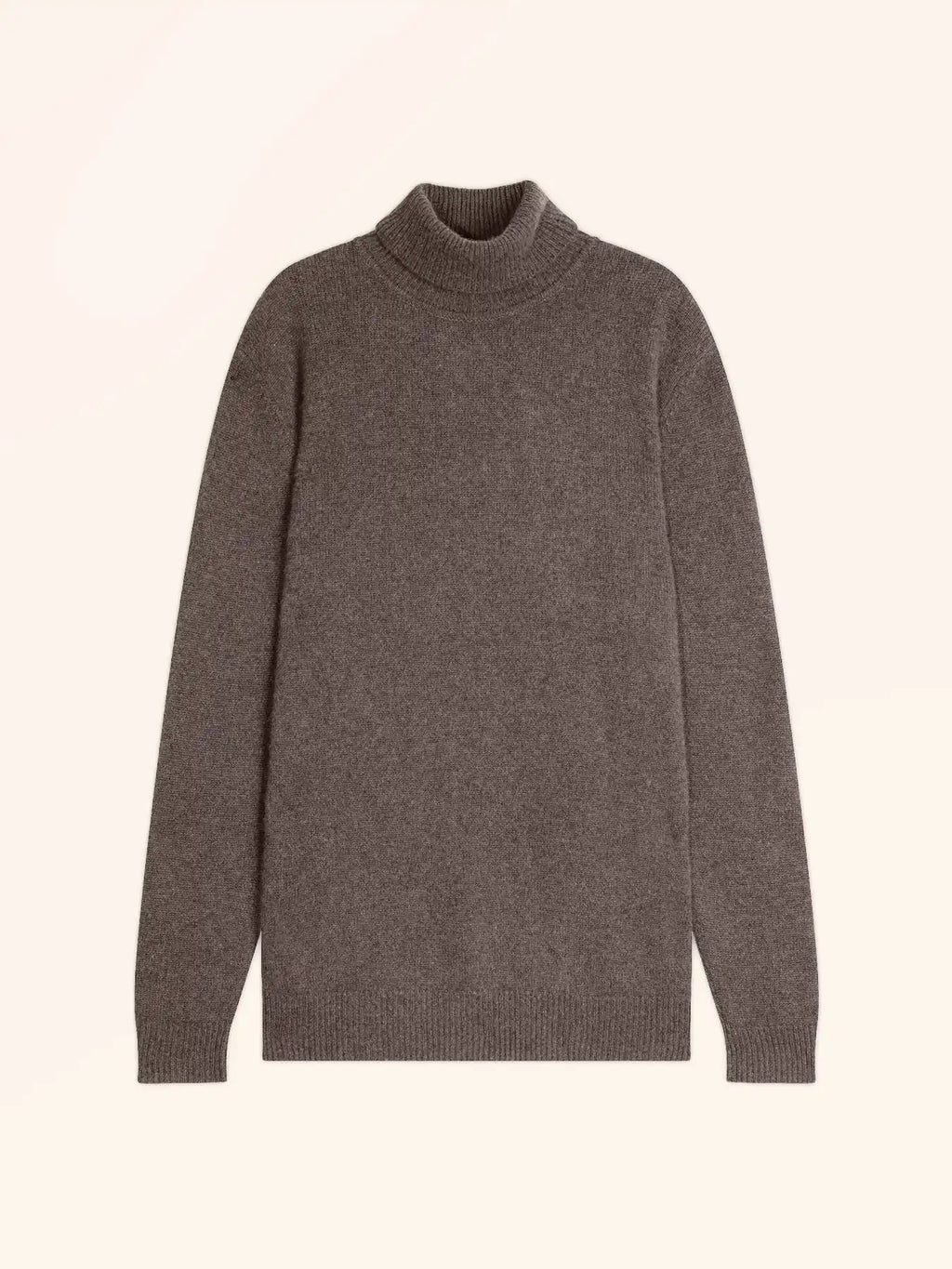 SACHA Pullover Rollkragen 4-fädig Taupe meliert