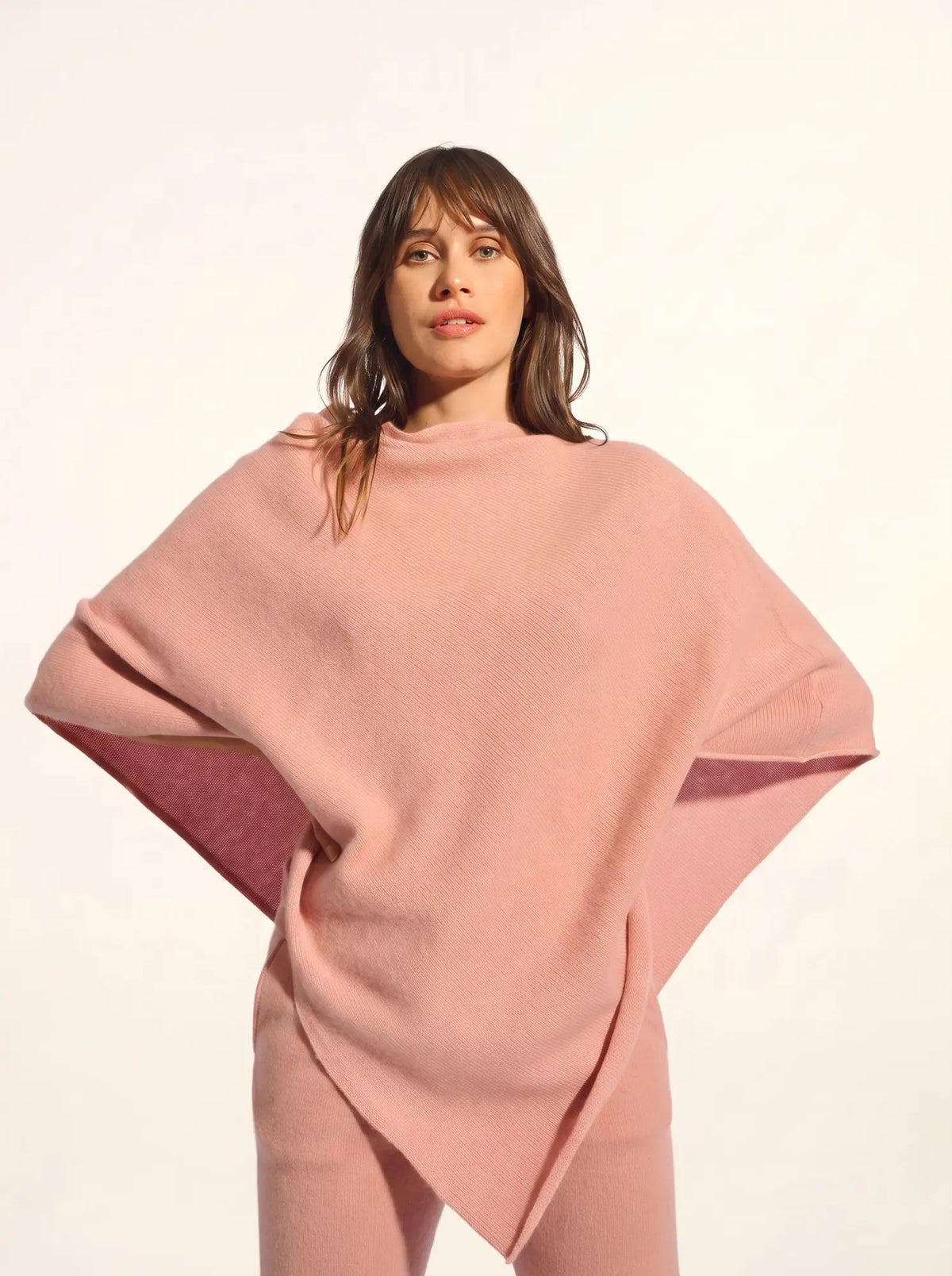 SALLY Poncho 4 Fils Bois de Rose