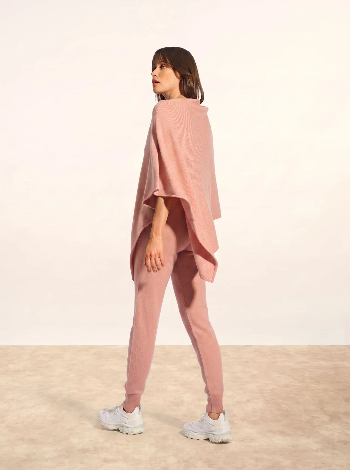 SALLY Poncho 4 Fils Bois de Rose