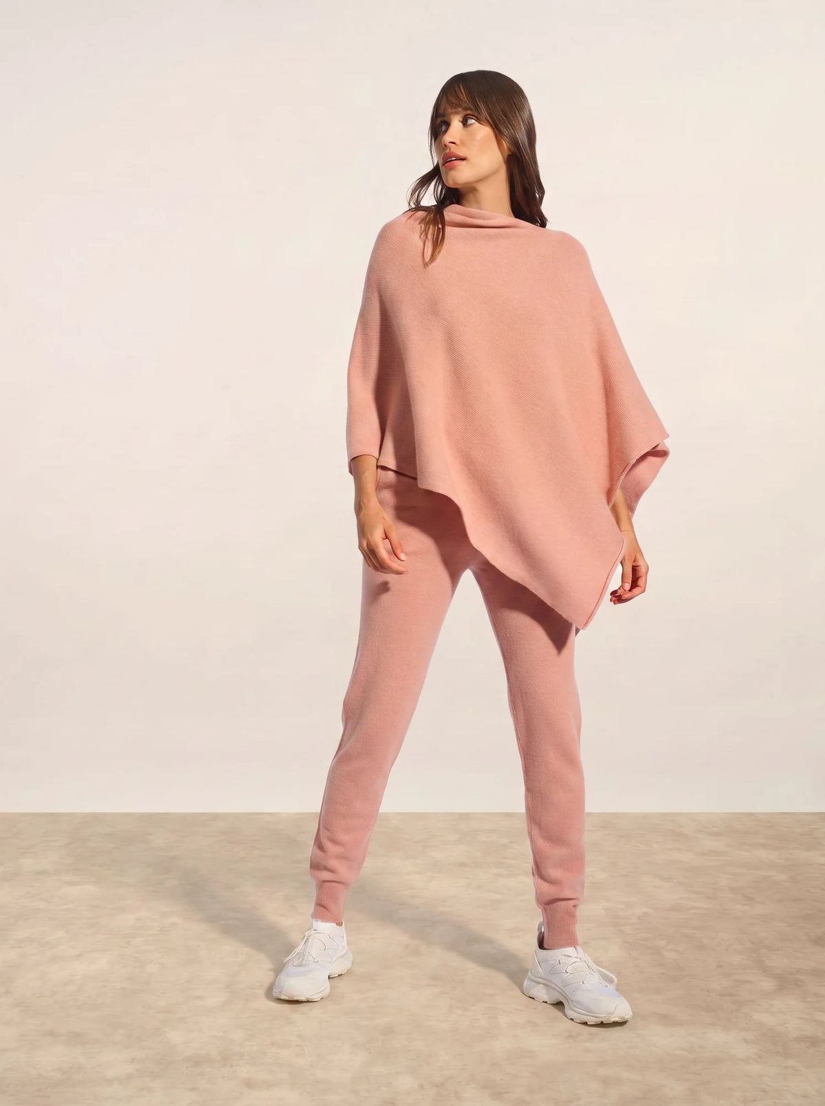 SALLY Poncho 4 Fils Bois de Rose