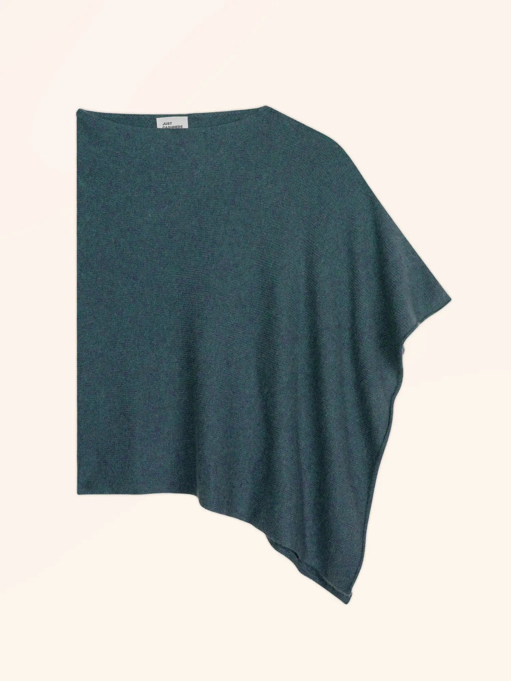 SALLY Poncho 4-fädig Grün Petrol meliert