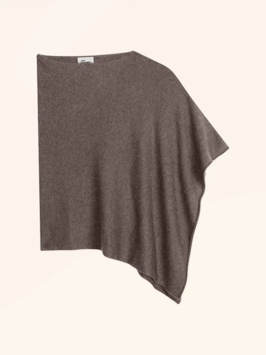 SALLY Poncho 4 Fils Taupe Chiné