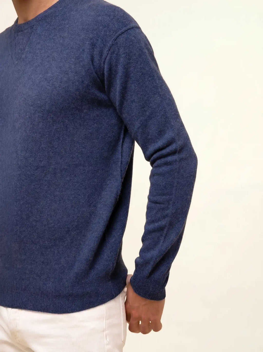 NOE Pull Col Rond Océan Chiné