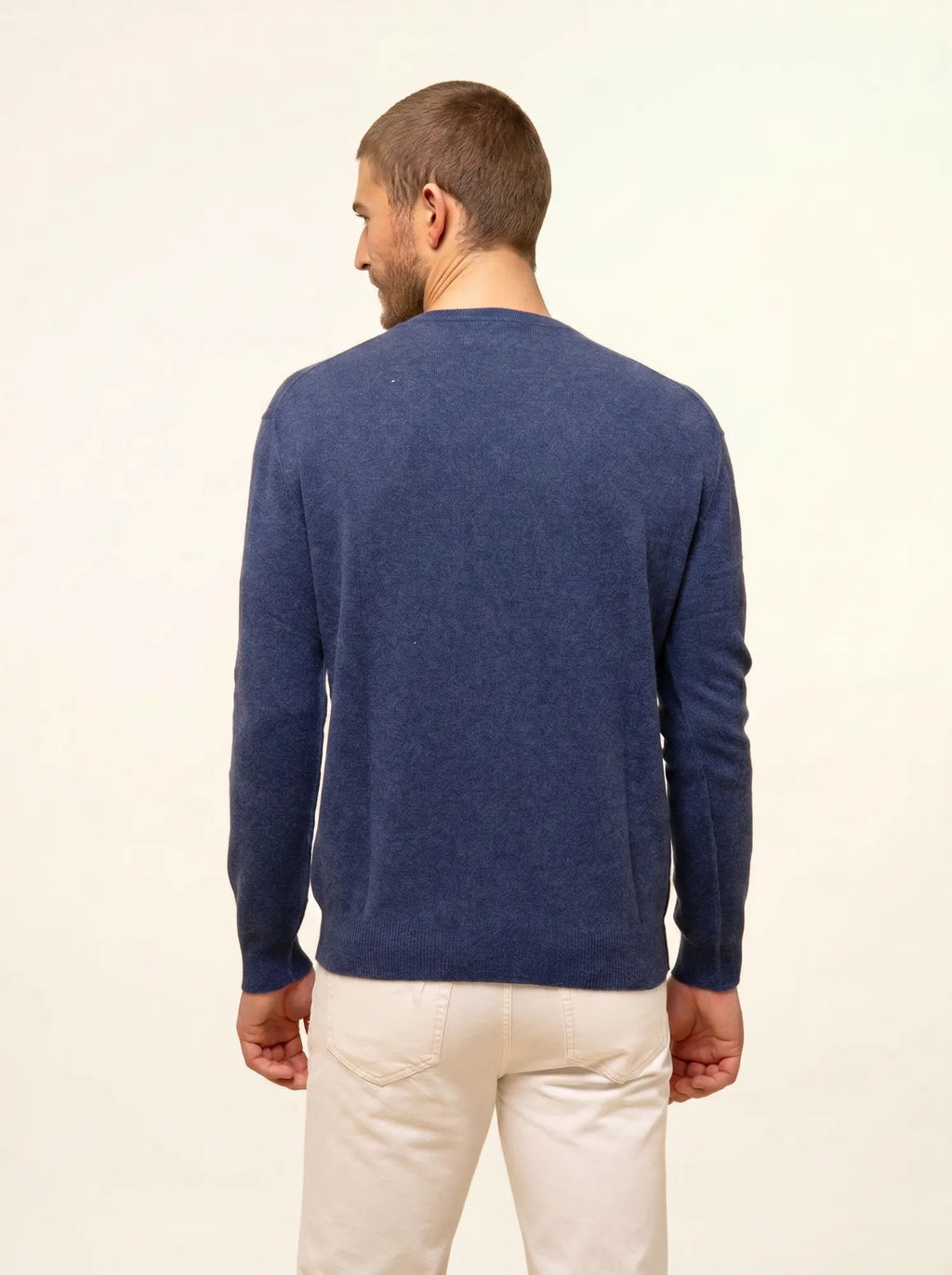NOE Pull Col Rond Océan Chiné