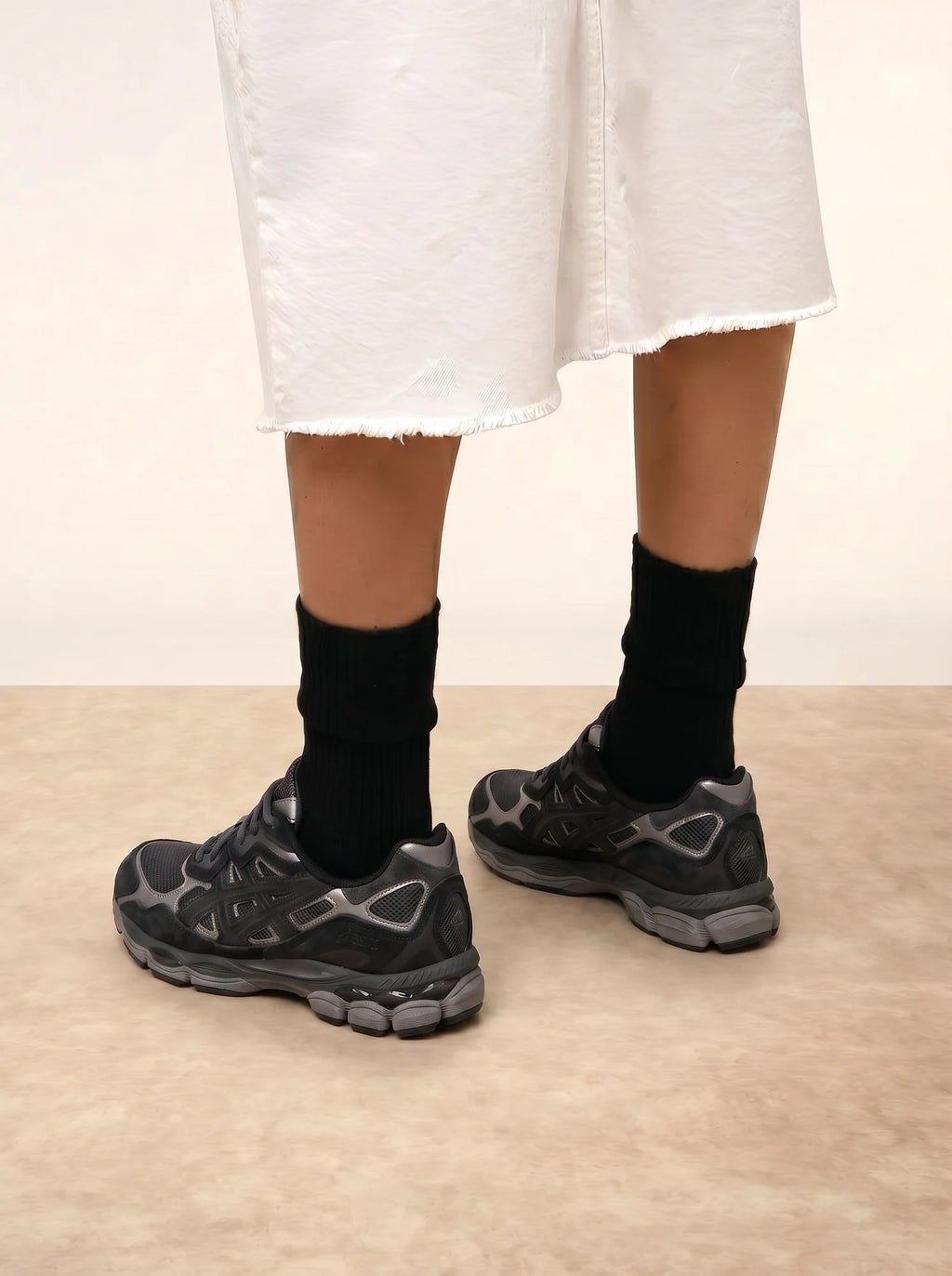 DAYAYA Chaussettes 4 Fils Noir