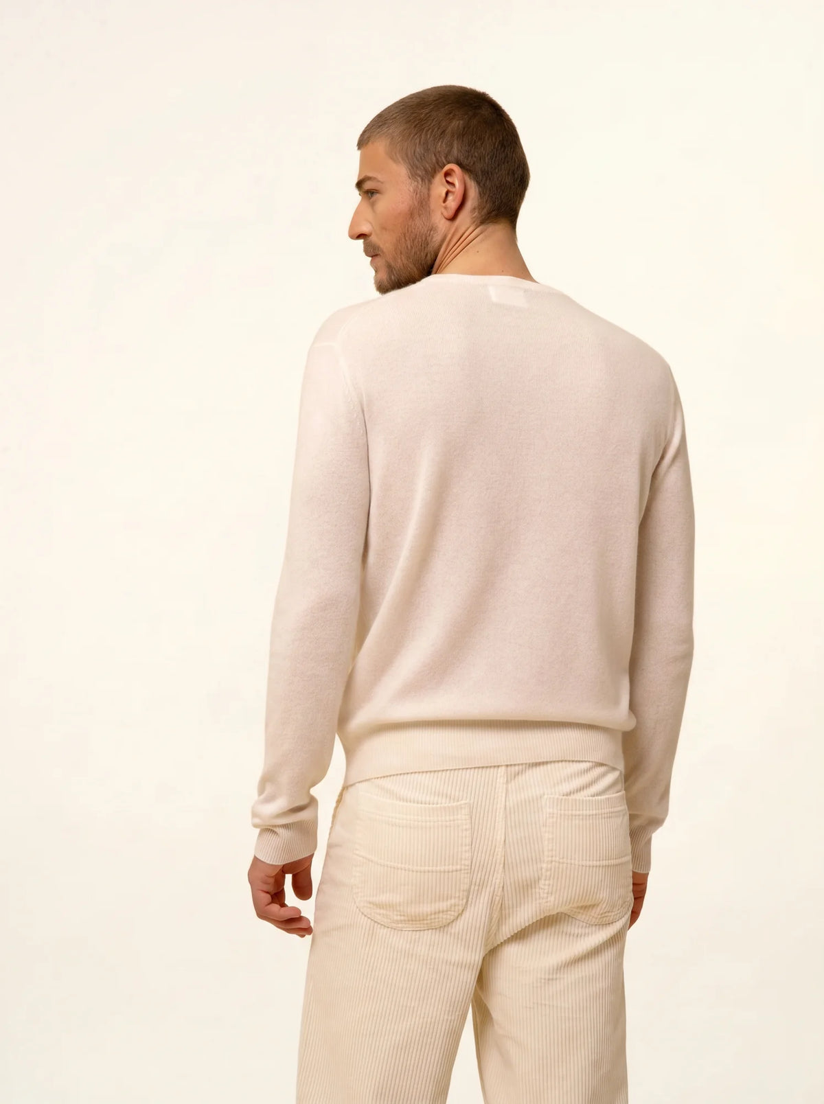 HOWARD Pull Col Rond Ivoire