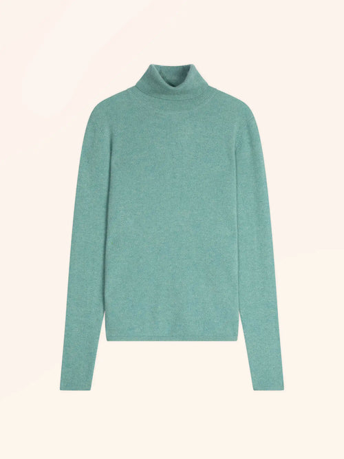 AVA Pullover Rollkragen Grün meliert