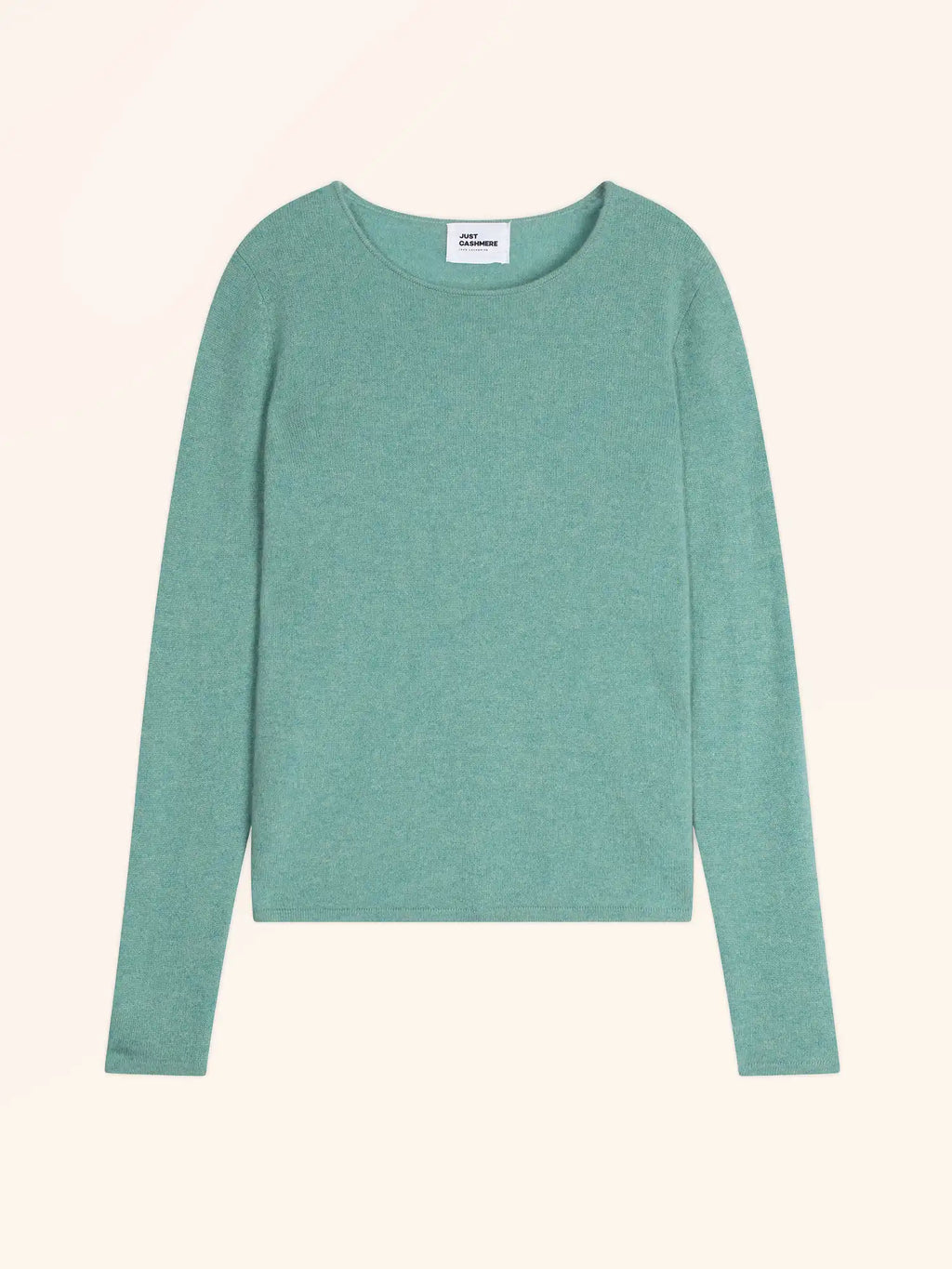 VIVIAN Pull Col Rond Vert Chiné