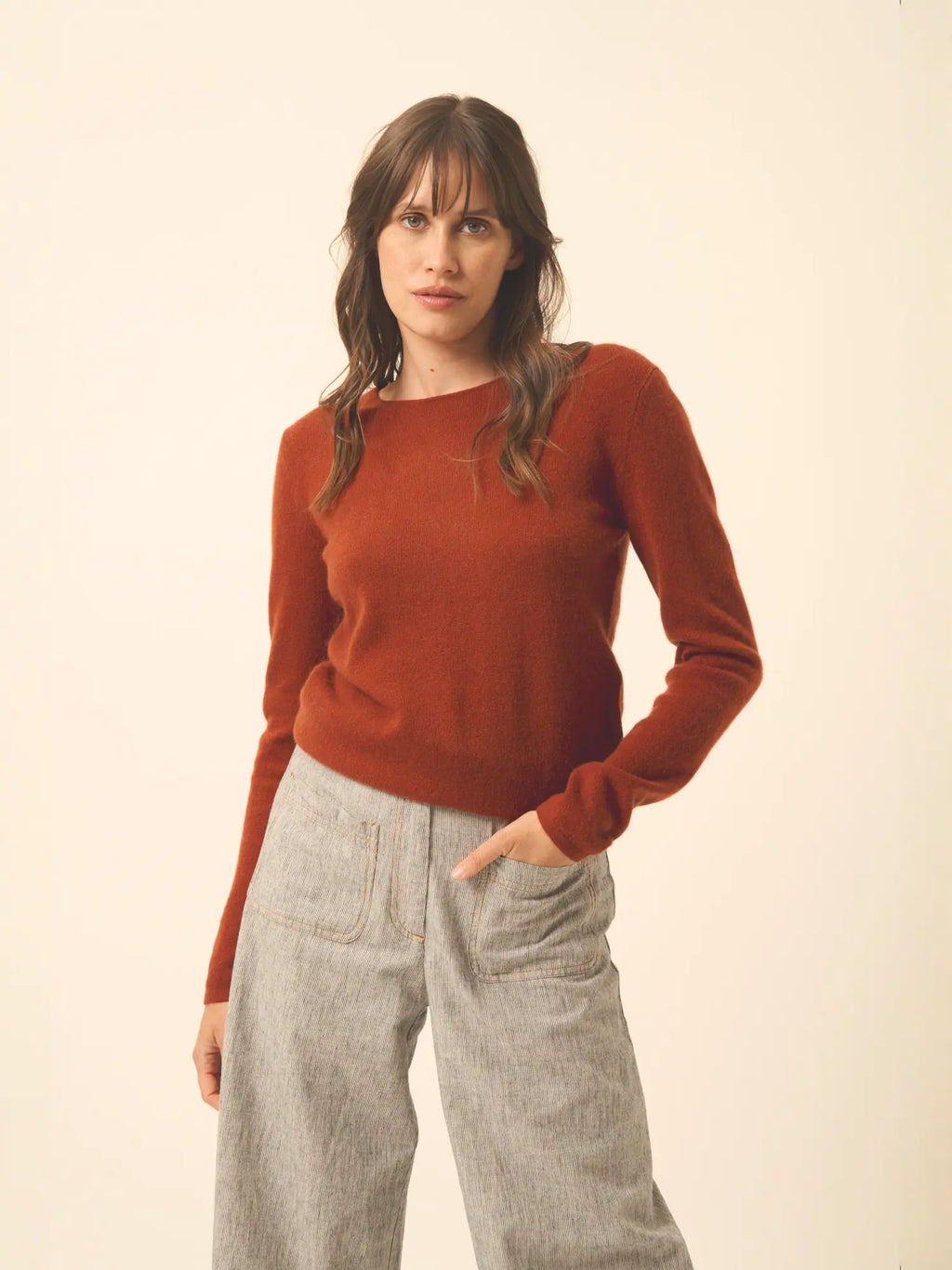 VIVIAN Sweater Crew Neck Squirrel