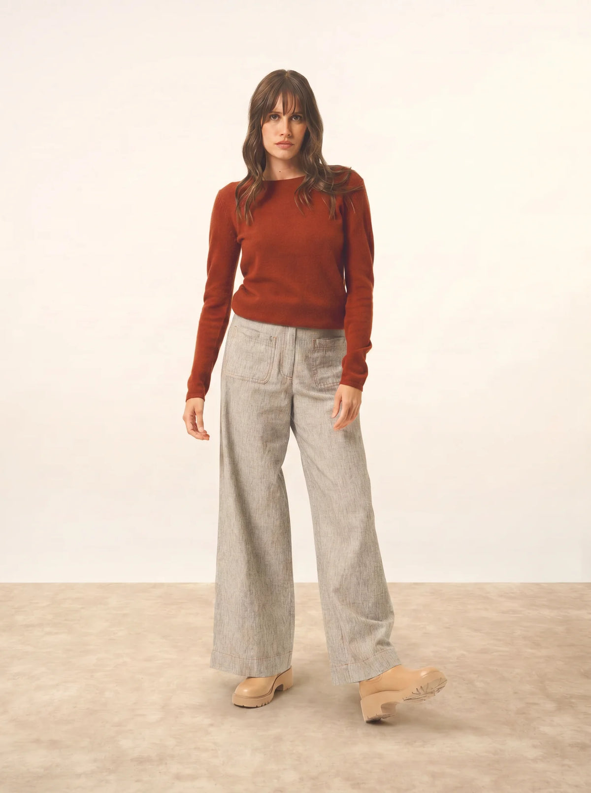 VIVIAN Sweater Crew Neck Squirrel