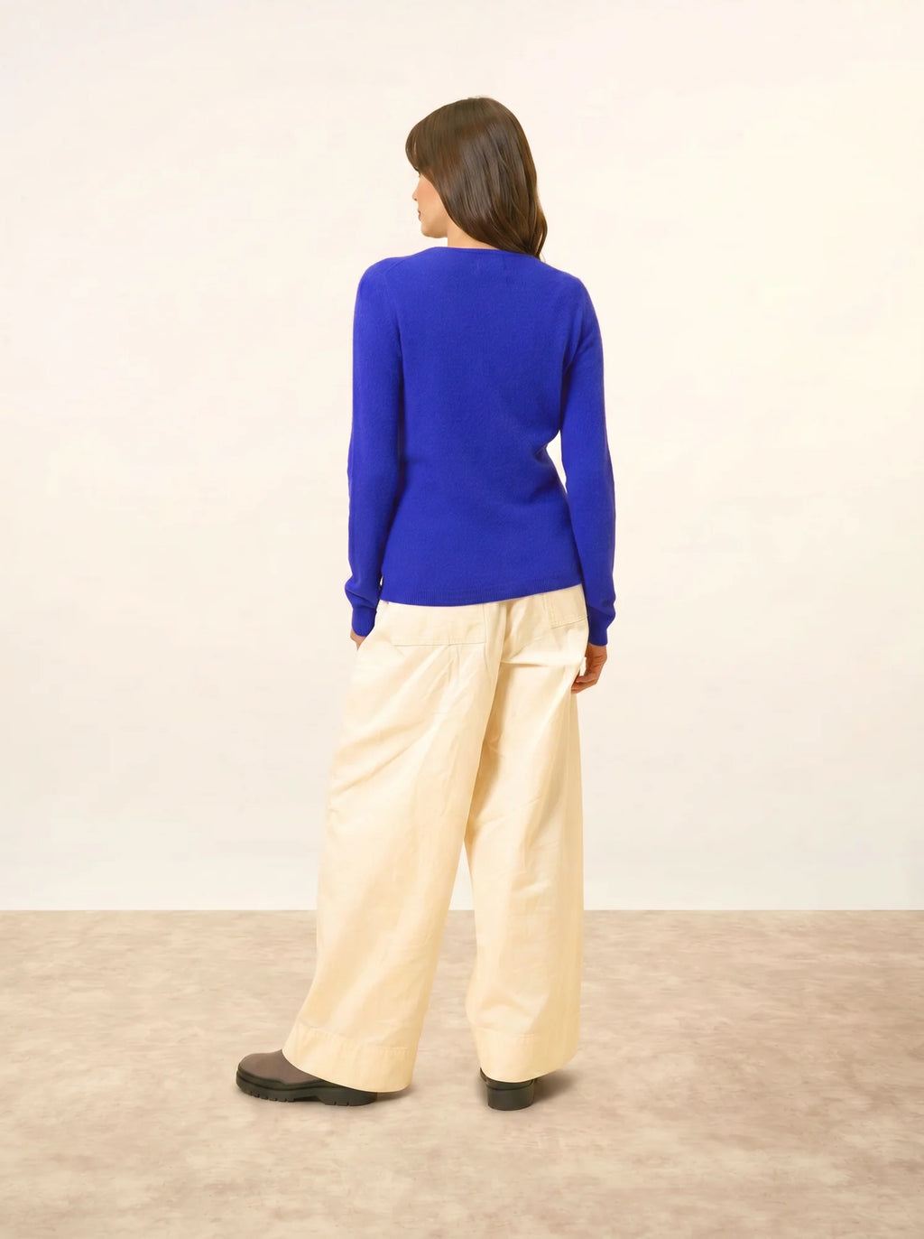 KATHARINE Cardigan Col Rond Indigo
