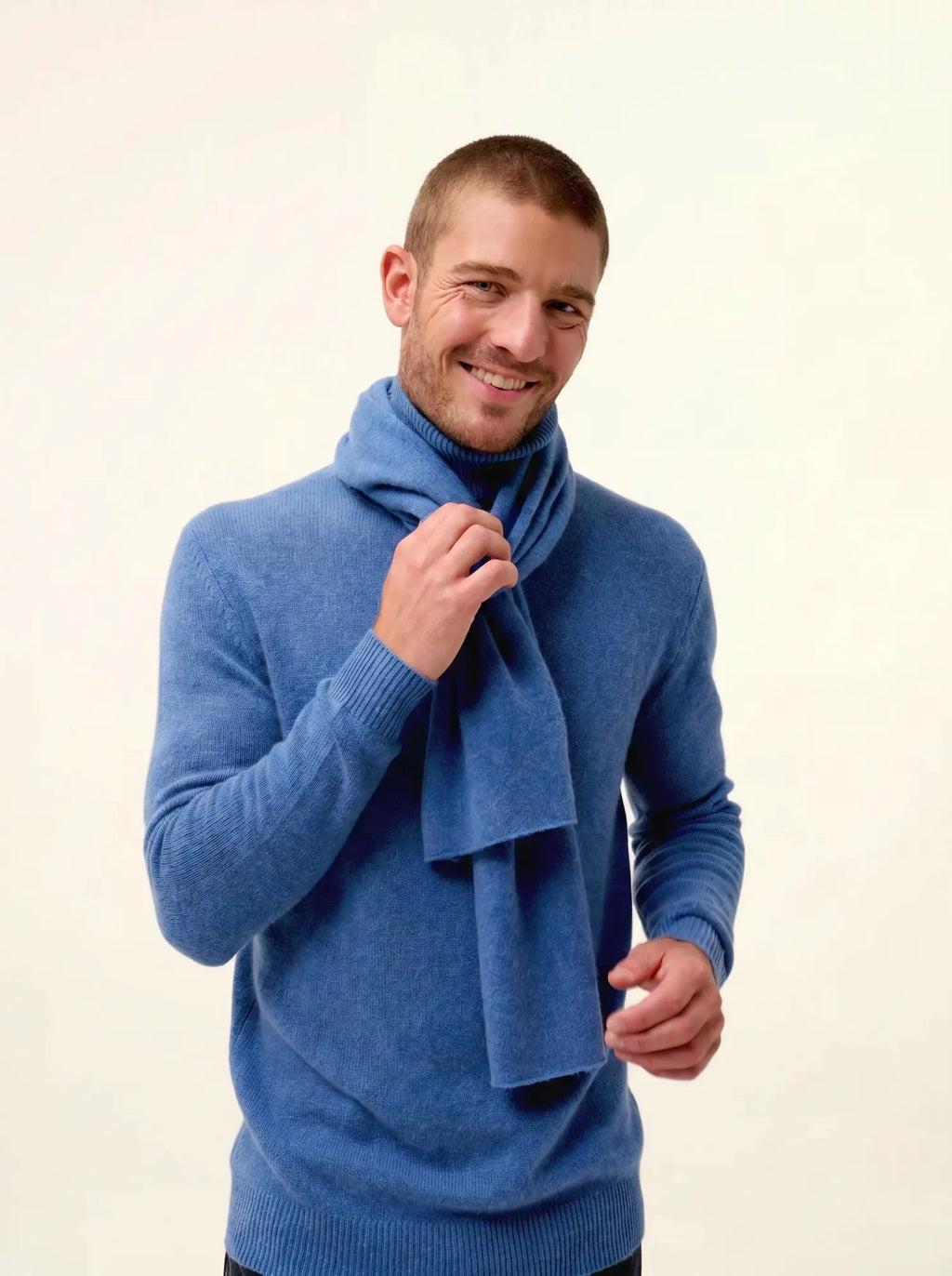 SPENCER Écharpe Bleu Denim